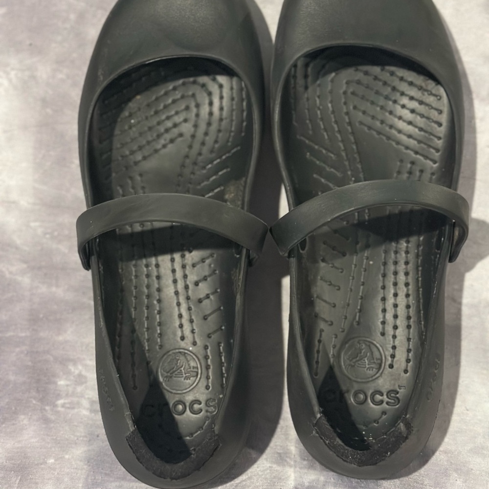 CROCS Black Mary Jane Shoes